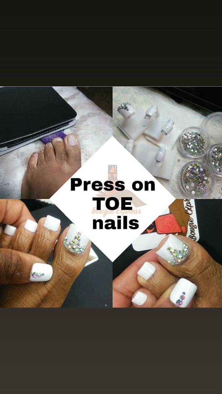 Full set Press on toe nails